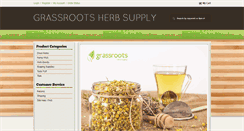 Desktop Screenshot of grassrootsherbsupply.com